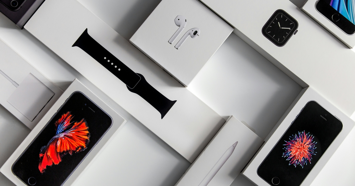 silver iphone 6 on white table